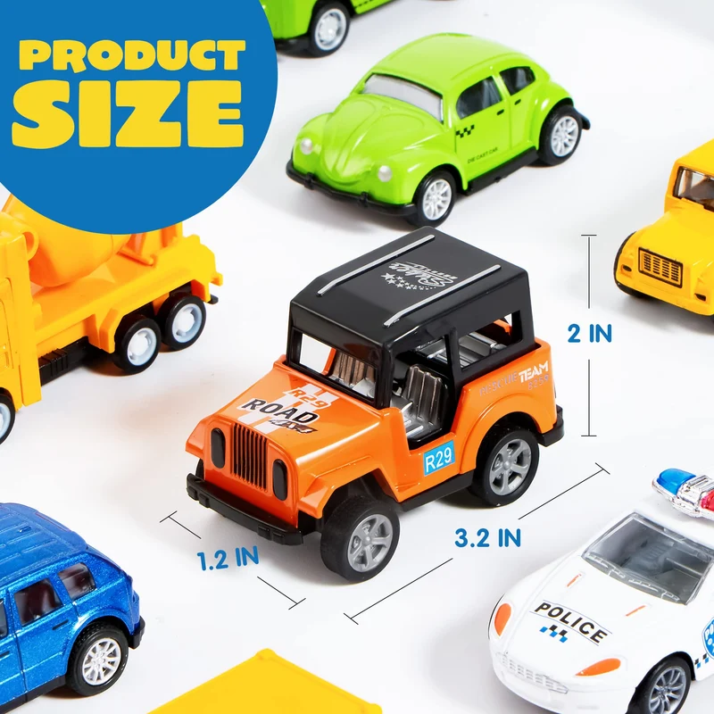 Die Cast Metal Toy Car Model Vehicle Set