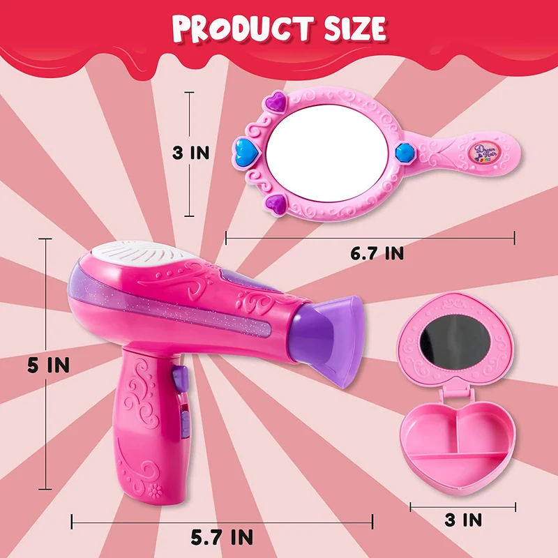 Little Girls Beauty Fashion Salon Pretend Play