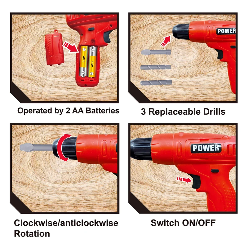 24 Piece Tool Set With Costume