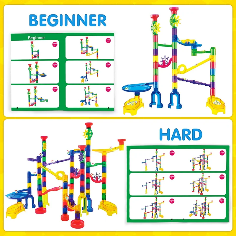 170Pcs Marble Run Premium Toy Set