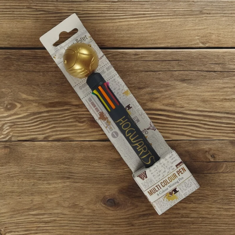 Harry Potter Hogwarts Goldener Schnatz Kugelschreiber mit 8 Farben