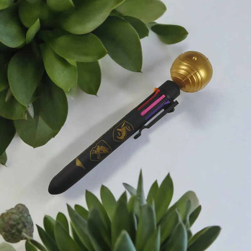 Harry Potter Hogwarts Goldener Schnatz Kugelschreiber mit 8 Farben