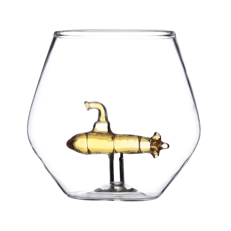 U-Boot Glas - Trinkglas mit Yellow Submarine