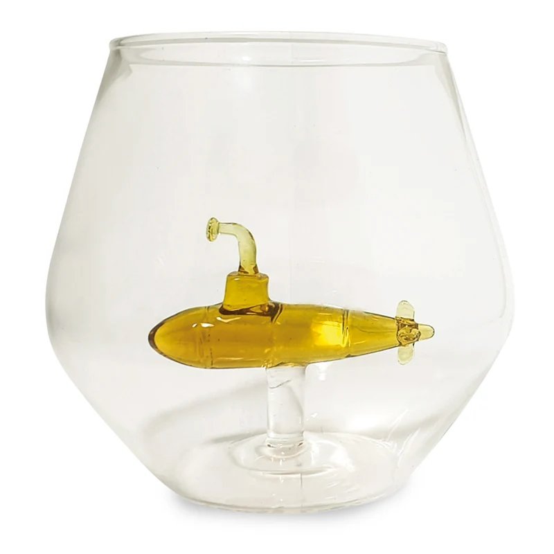 U-Boot Glas - Trinkglas mit Yellow Submarine