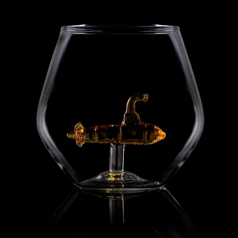 U-Boot Glas - Trinkglas mit Yellow Submarine