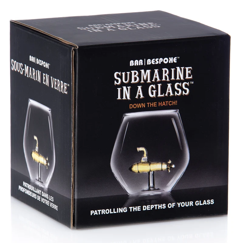 U-Boot Glas - Trinkglas mit Yellow Submarine