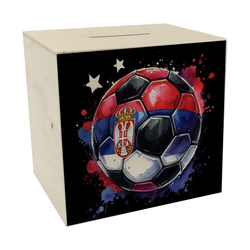 Fußball Serbien Flagge Spardose