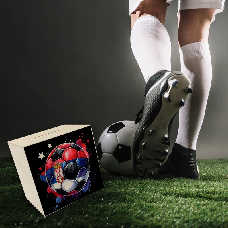 Fußball Serbien Flagge Spardose