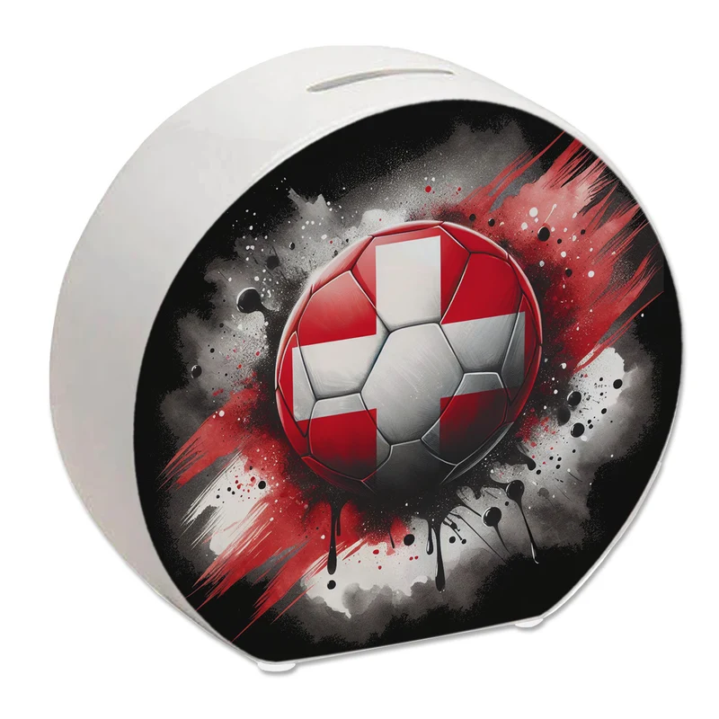 Fußball Schweiz Flagge Spardose