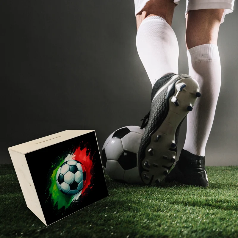 Fußball Italien Flagge Spardose