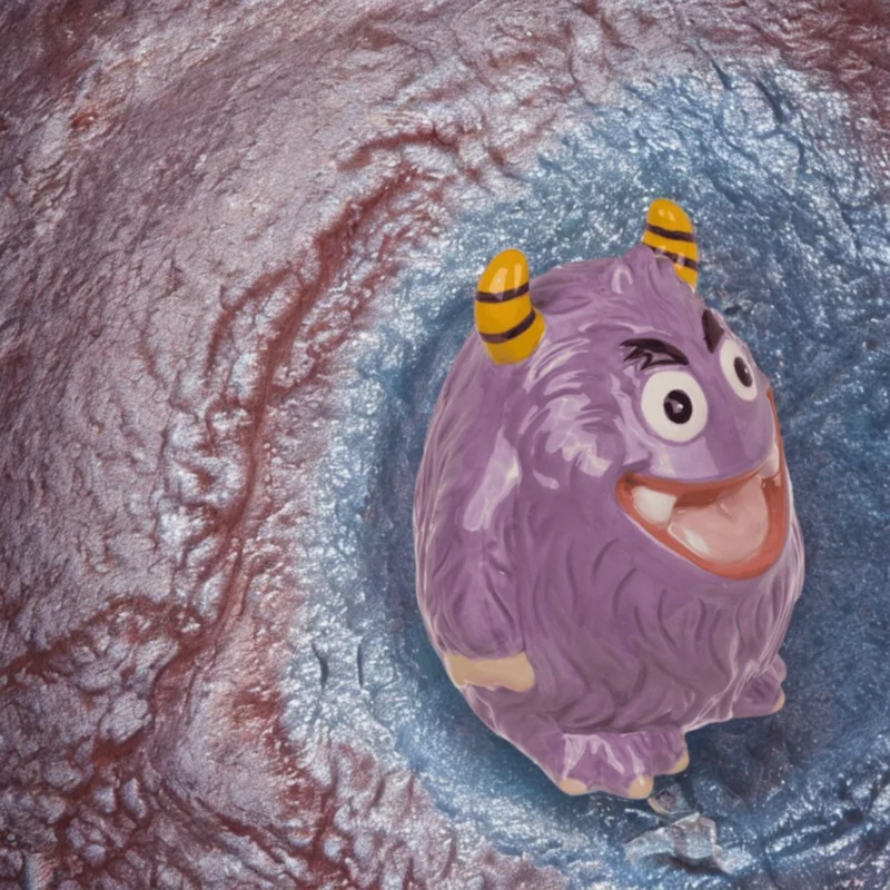 Lila Monster Spardose monstermäßiges Sparschwein