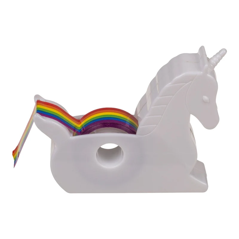 Einhorn Klebebandabroller Unicorn Abroller mit Regenbogen-Klebeband