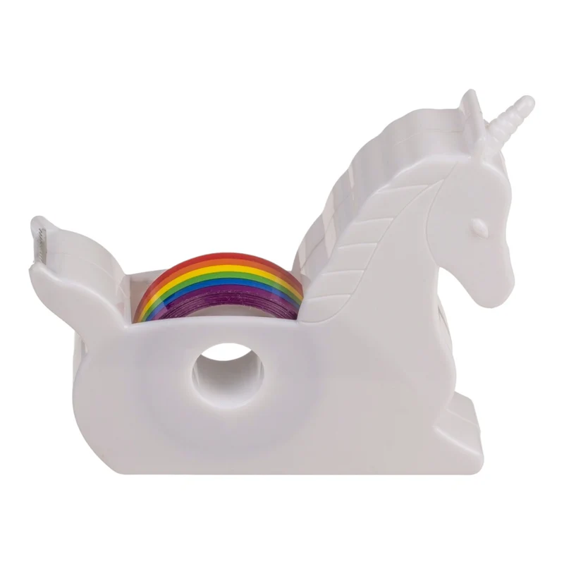 Einhorn Klebebandabroller Unicorn Abroller mit Regenbogen-Klebeband