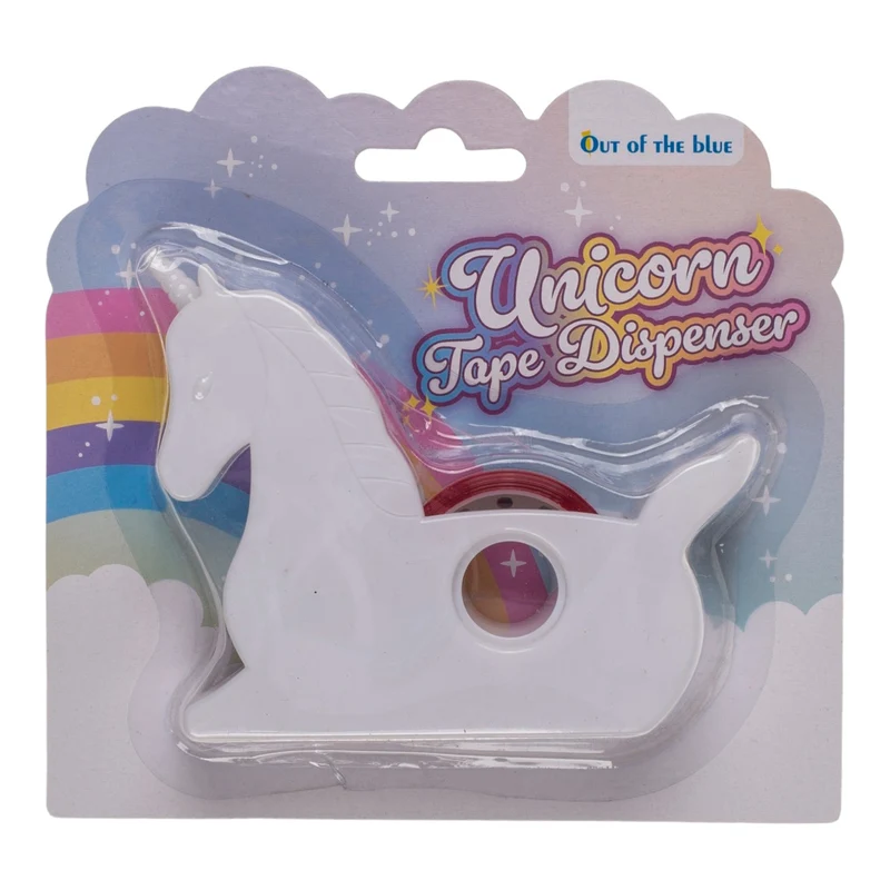 Einhorn Klebebandabroller Unicorn Abroller mit Regenbogen-Klebeband