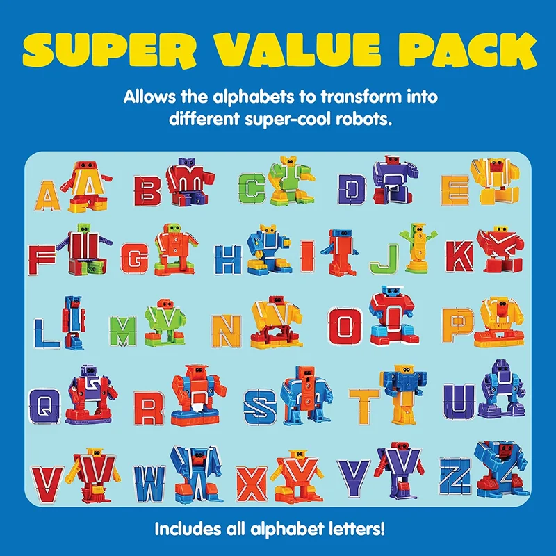 Alphabet Robot Action Figure Toys
