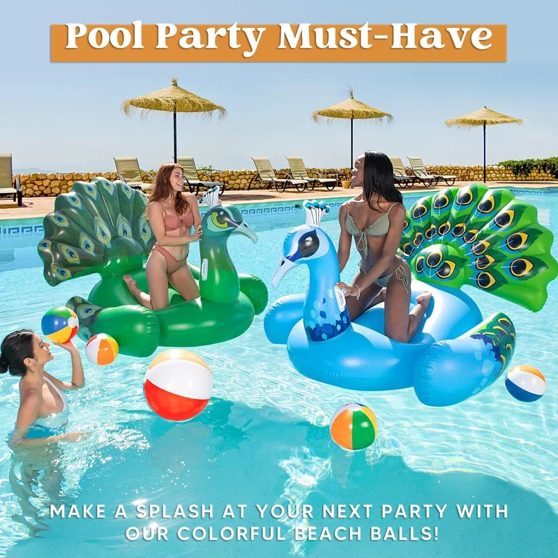 Sloosh - Rainbow Beach Balls, 18 Pack