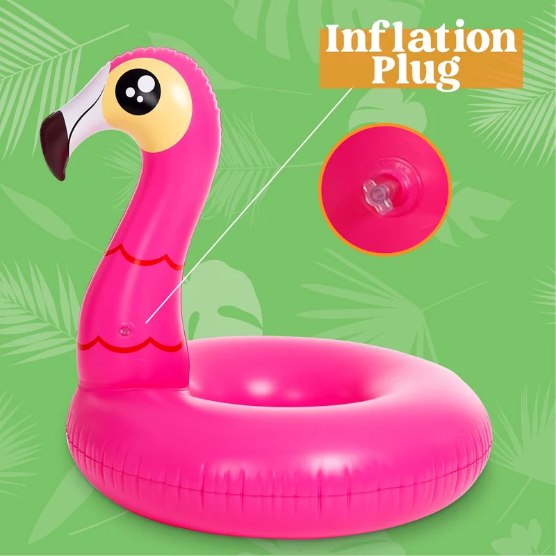 Sloosh - 39in Unicorn And Flamingo Pool Float Bundle, 2 Pcs