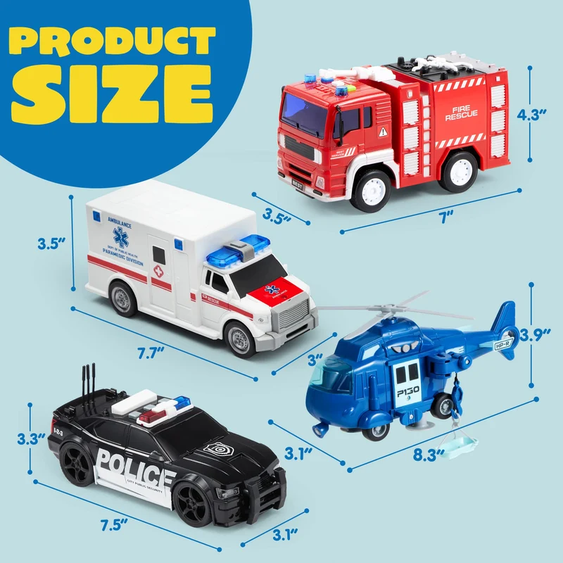 Friction Powered City Hero Play Set