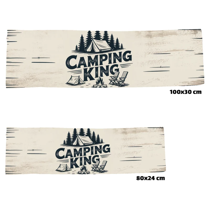 Camping King Eishandtuch - Vintage Zelt Design