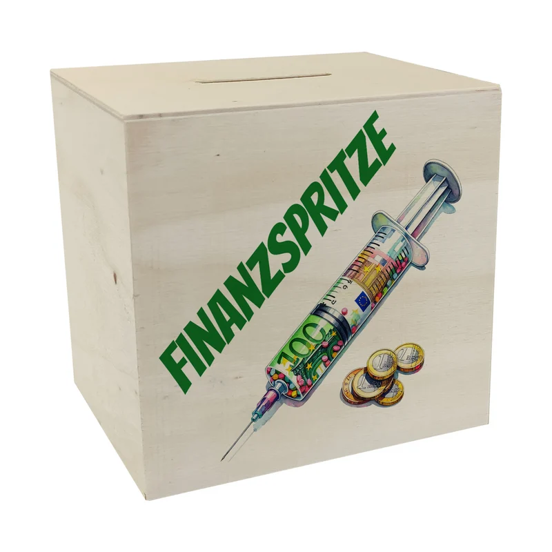 Finanzspritze Geldgeschenk Spardose