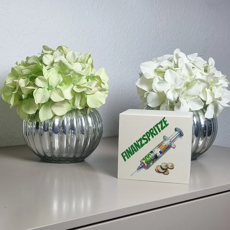 Finanzspritze Geldgeschenk Spardose
