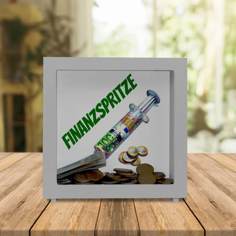 Finanzspritze Geldgeschenk Spardose