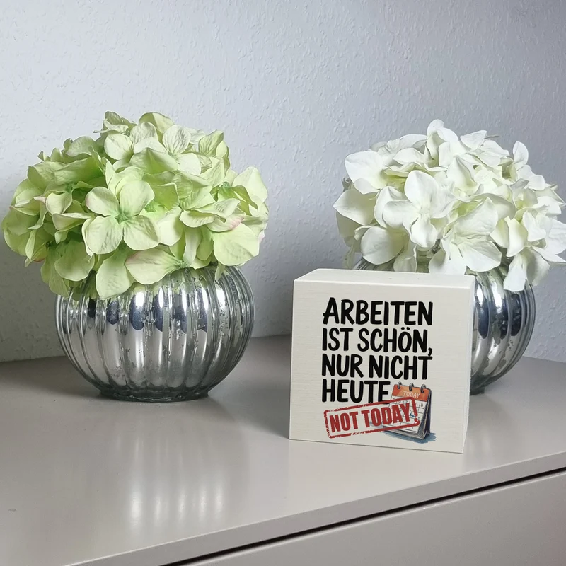 Nicht heute Arbeiten Spardose Arbeiten ist schön