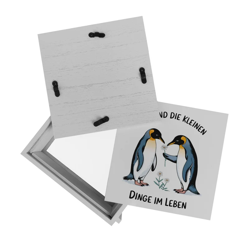 Pinguine Blumen - Es sind die Kleinen Dinge Spardose