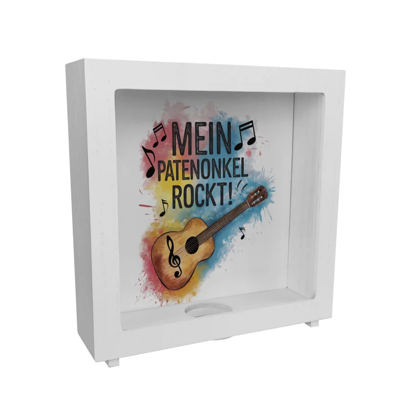 Mein Patenonkel rockt Spardose Gitarre