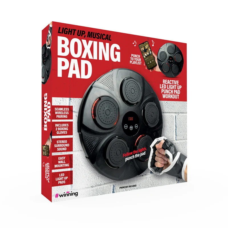 LED Boxtrainer mit Musiksynchronisation und Boxhandschuhen