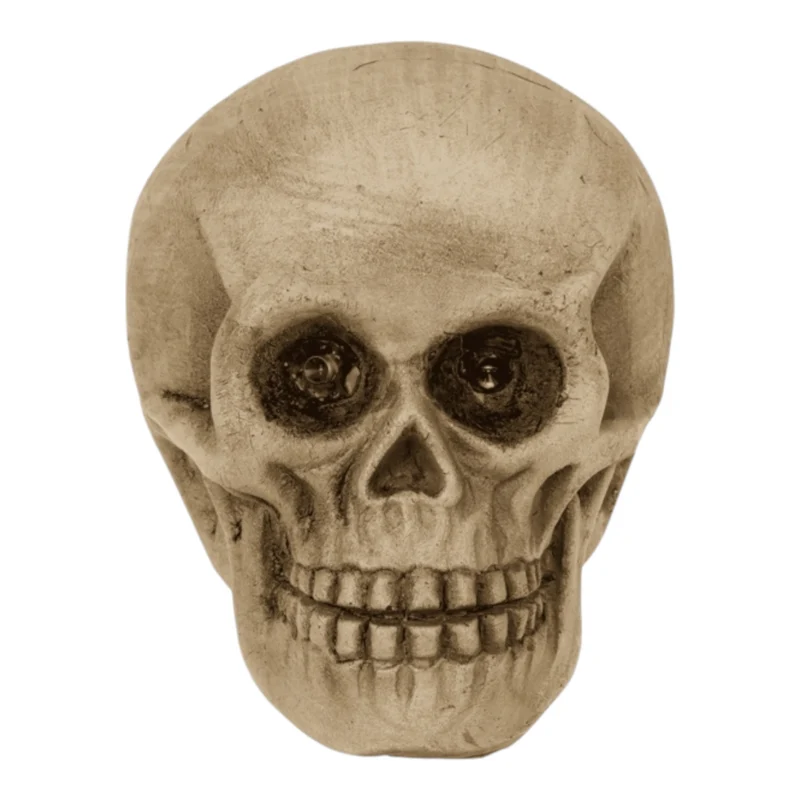 Leuchtender Totenkopf LED Dekofigur