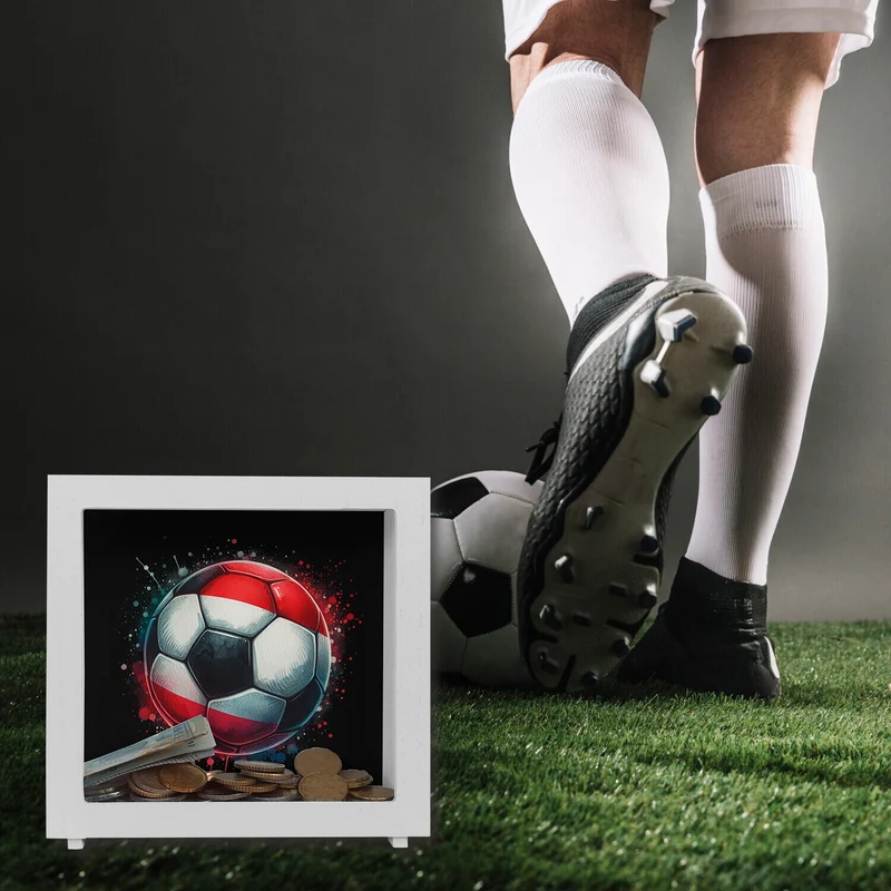 Fußball Österreich Flagge Spardose