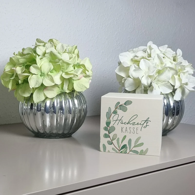 Hochzeitskasse Eukalyptus Spardose