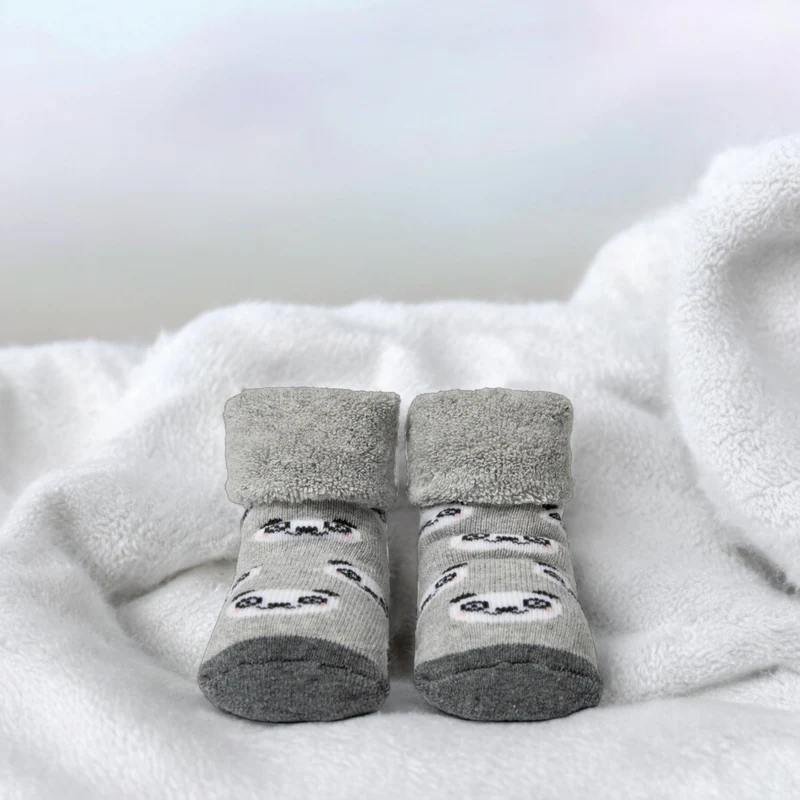 Panda Socken Cucamelon Kuschelsocken für Mama und Baby in 38-40 und für Neugeborene (2 Paare)