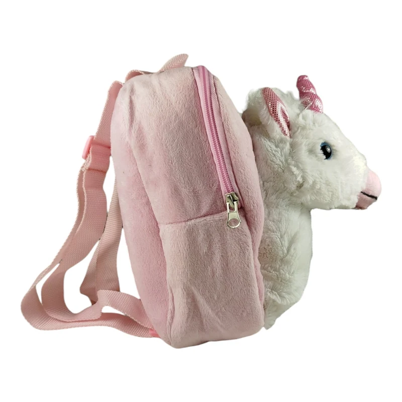 Einhorn Rucksack mit Plüschkopf Unicorn Kinderrucksack