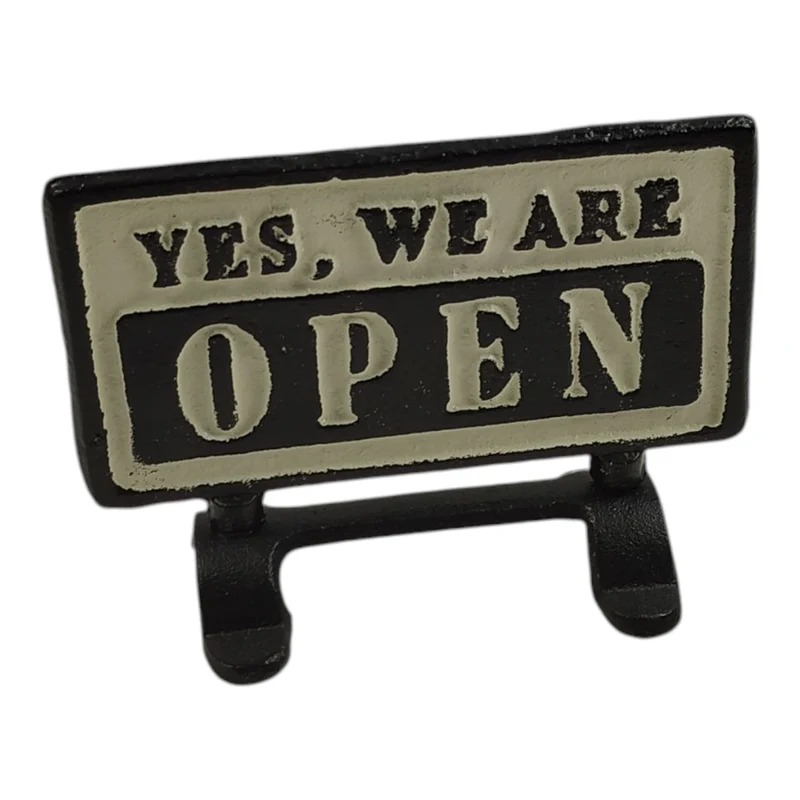 Open-Closed Wendeschild aus Gusseisen
