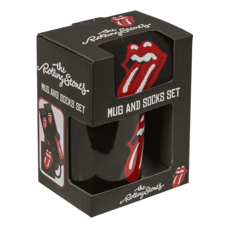 The Rolling Stones Geschenkset für Fans - Tasse und Socken