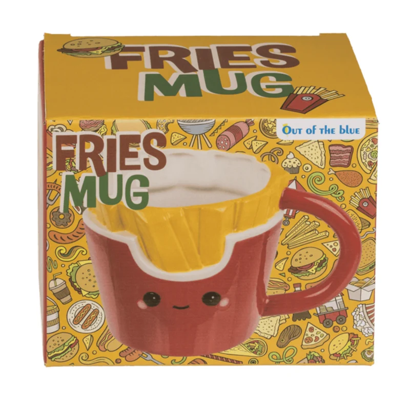 Pommes Frites Kaffeebecher im Kawaii Stil