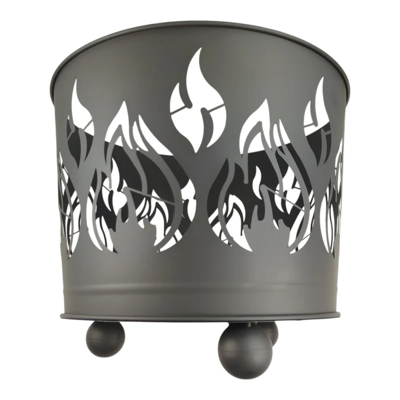 Feuerkorb mit Flammenmotiv - Lagerfeuer Feuertonne