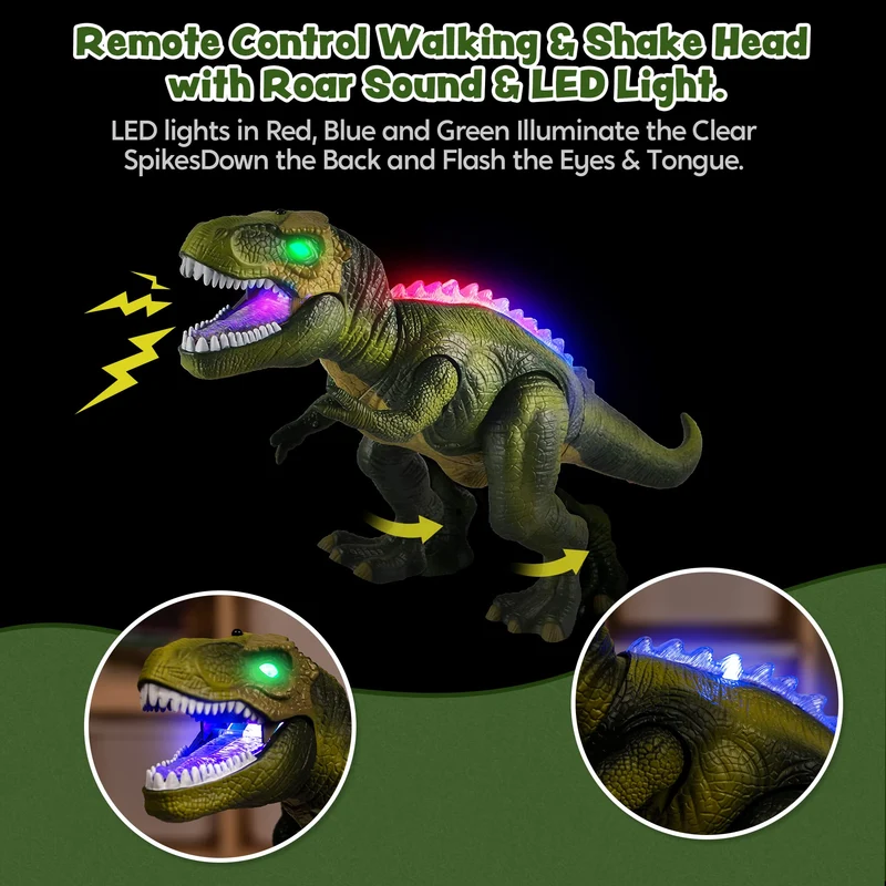 RC Walking & Roaring Dinosaur Toy