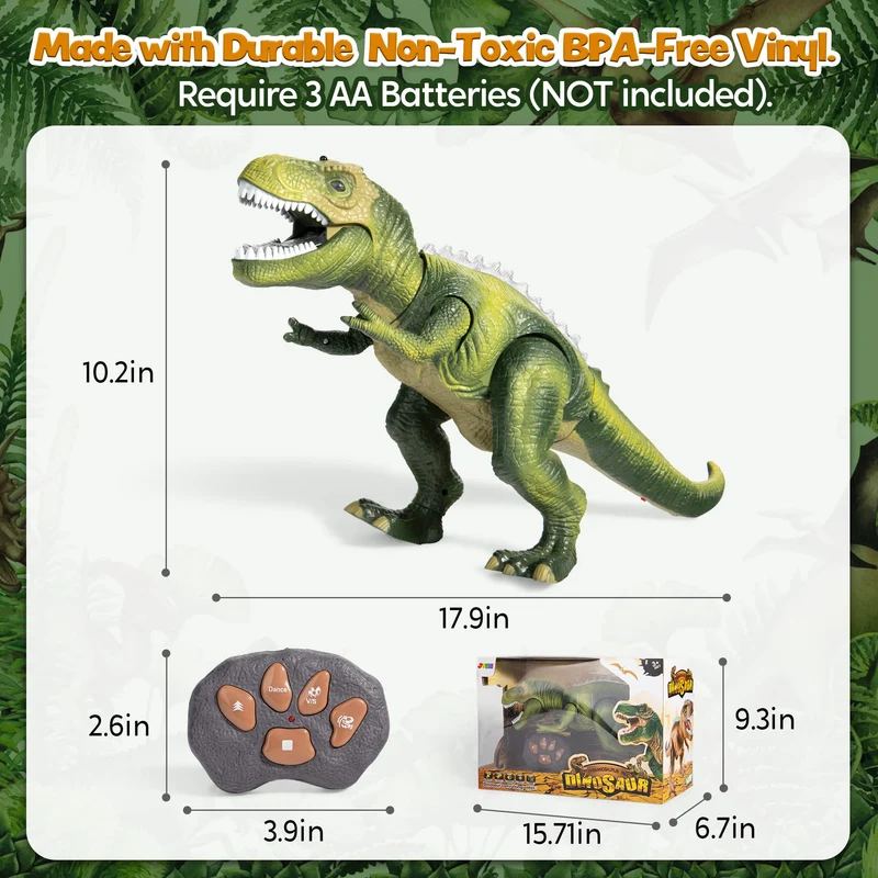RC Walking & Roaring Dinosaur Toy