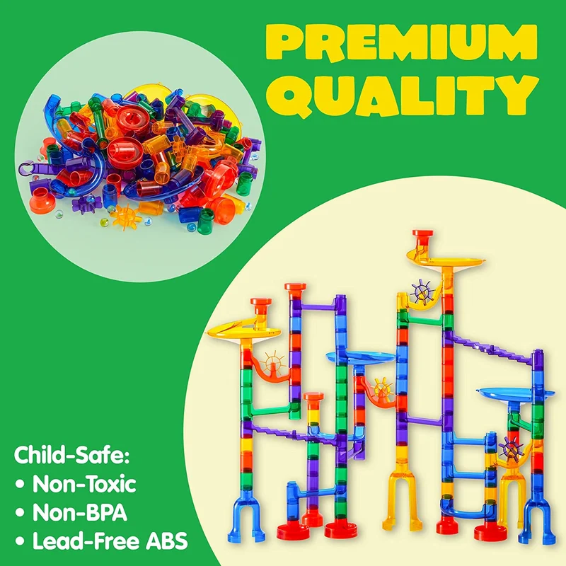 Premium Marble Run Set, 150 Pcs