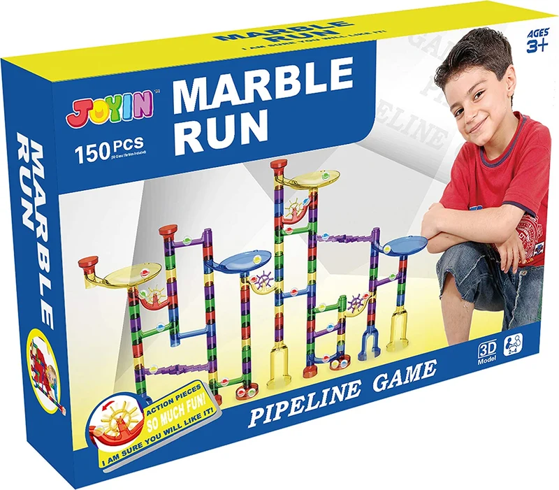 Premium Marble Run Set, 150 Pcs