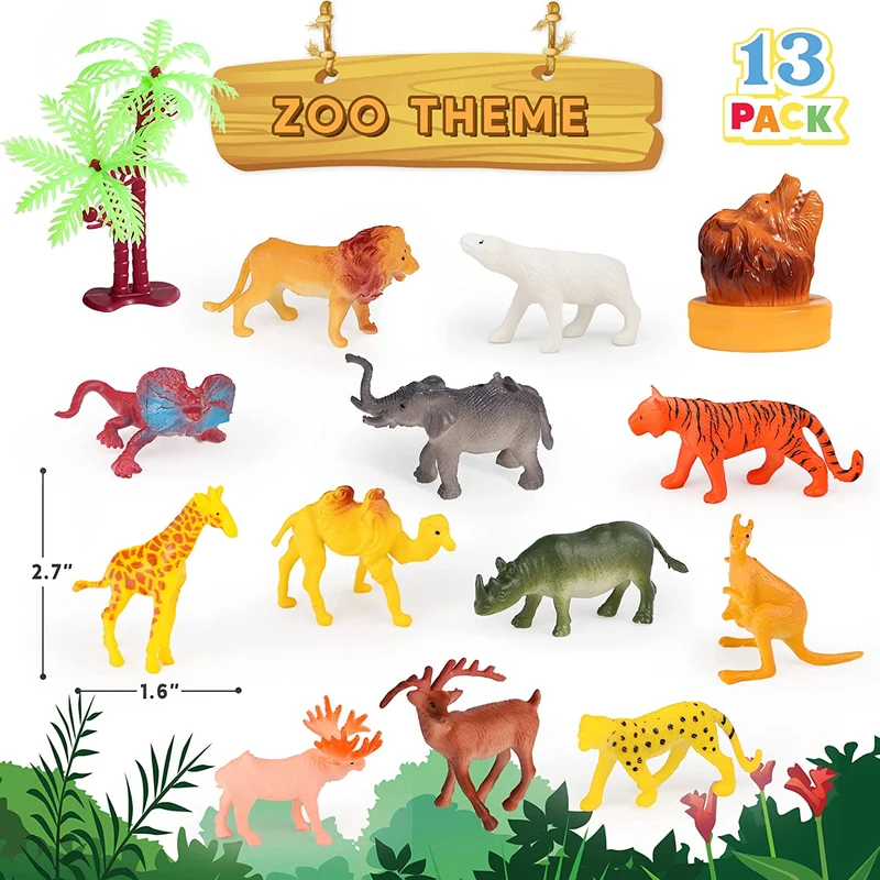 Assorted Dinosaurs, Insects and Natural Animals, 5 Pack