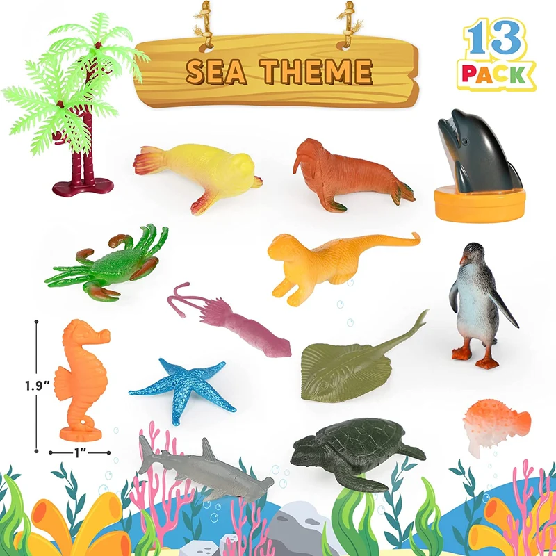 Assorted Dinosaurs, Insects and Natural Animals, 5 Pack