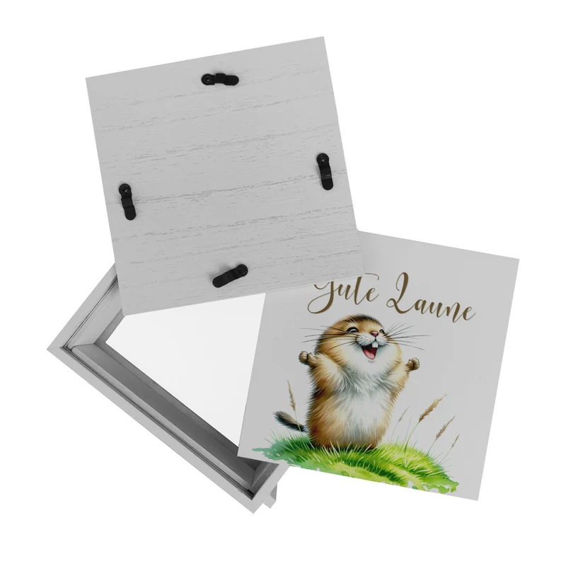 jubelnder Lemming Spardose mit Spruch Gute Laune