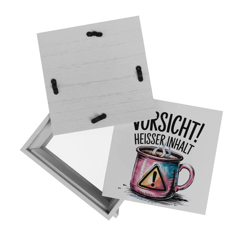 Dampfende Tasse Vorsicht Heißer Inhalt Spardose