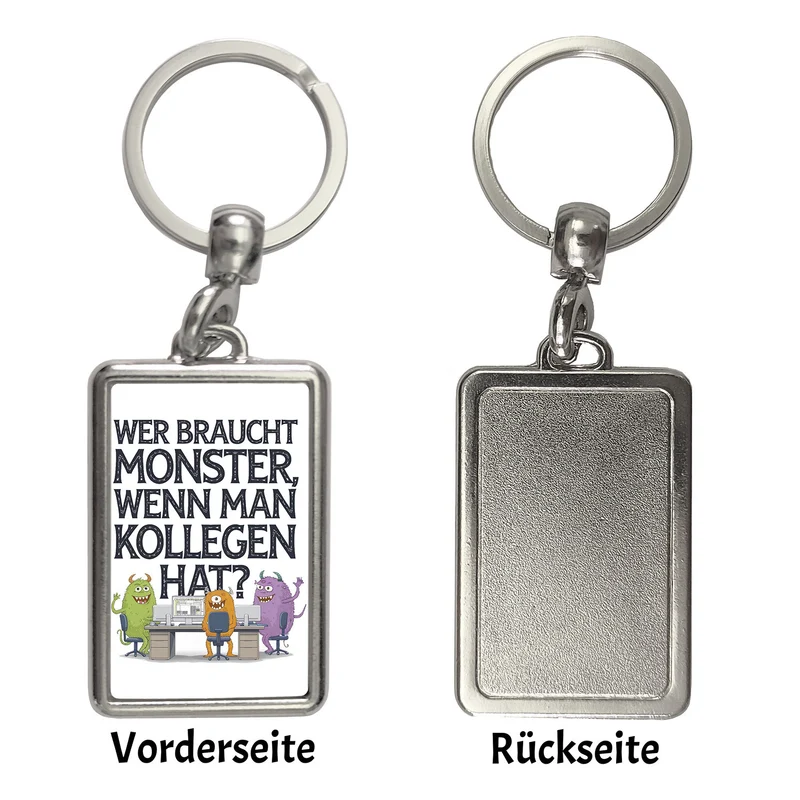 Keine Monster, aber Kollegen Schlüsselanhänger Monster als Kollege