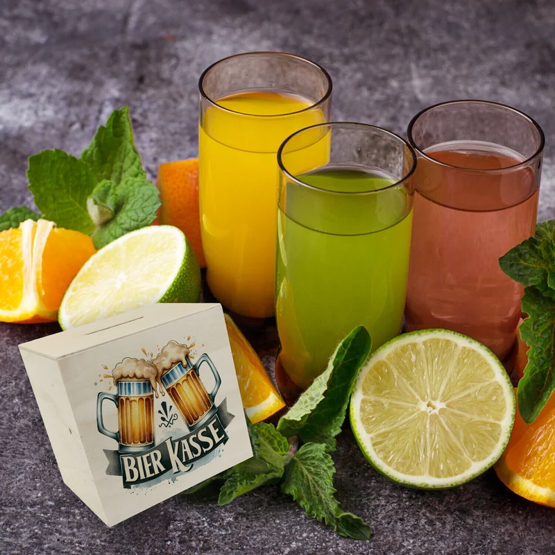 Bier Spardose mit Spruch Bier Kasse