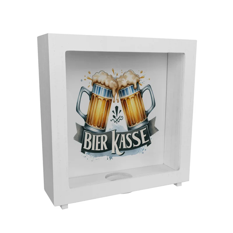 Bier Spardose mit Spruch Bier Kasse